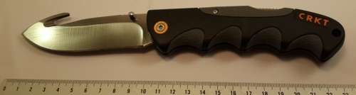 CRKT Kommer Free Range Lock Blade  folding knife Pocket Knife with Gut Hook