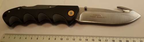 CRKT Kommer Free Range Lock Blade  folding knife Pocket Knife with Gut Hook