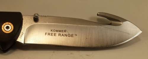 CRKT Kommer Free Range Lock Blade  folding knife Pocket Knife with Gut Hook