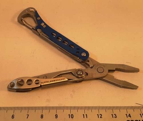 Leatherman Style Ps - Blue and Silver With Scania Logo on Scale