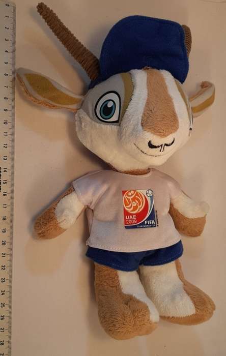 UAE 2009 fifa Gazelle Mascot  doll condition as per pictures