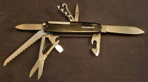 Victorinox - Huntsman with Black Scales with  Zapp  Logo