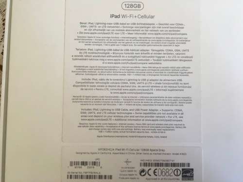 iPAD 128gb Wi-Fi + Cellular
