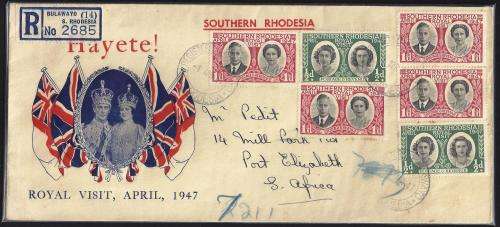 SOUTHERN RHODESIA - ROYAL VISIT COVER IN GOOD CONDITION!