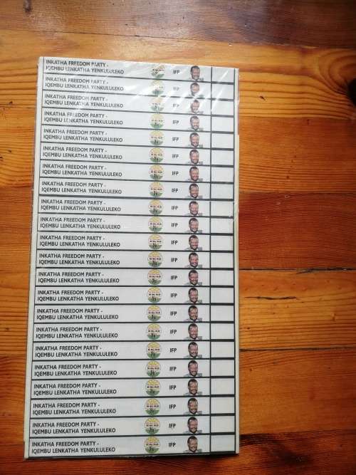 1994 BALLOT PAPER (WITH NELSON MANDELA)  - WESTERN CAPE.  THE ENTIRE BOOK!!!!