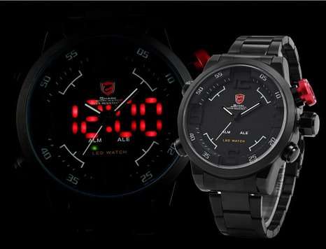 Gulper 3D Shark Sports watch, BLACK-WHITE.  LOCAL STOCK! FREE SPEED SERVICES DELIVERY!!!