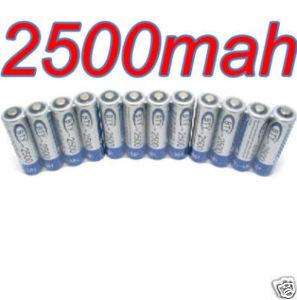 4 X AA 2500 mAh Rechargeable Ni-MH Batteries