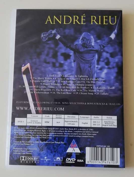 ANDRE RIEU LIVE IN DUBLIN - DVD