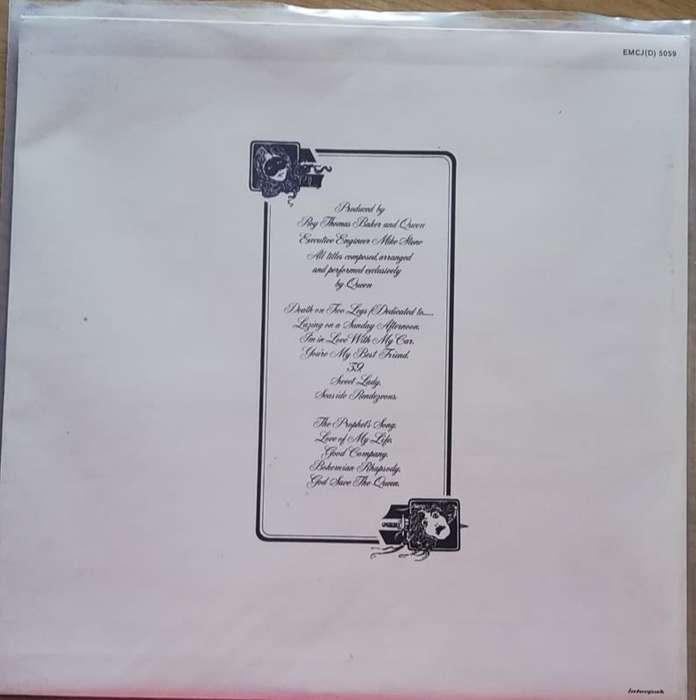 QUEEN - A NIGHT AT THE OPERA - LP