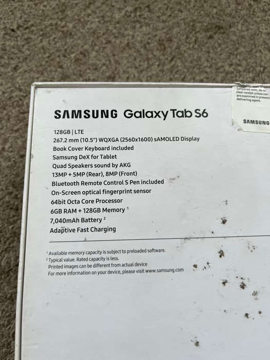 Samsung Galaxy Tab S6 10.5` (T865) LTE & WiFi Tablet - Mountain Grey