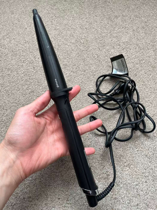Original GHD Curve Creative Curl Wand - Professional Hair Curler (Black)