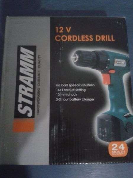 STRAMM 12V CORDLESS DRILL