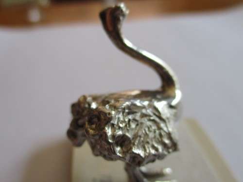 Collectible - Ostrich Sterling Silver Figure