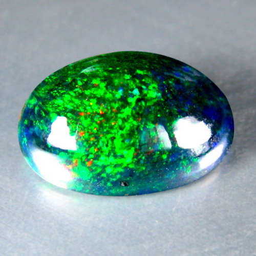 2.44ct. Rare Sparkling Natural Welo Black Fire Opal
