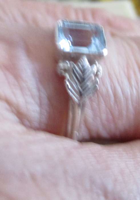 925 Sterling Silver and Blue Topaz Ring
