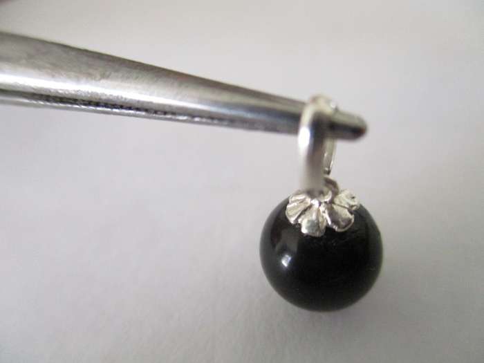 Sterling Silver and Black Onyx Pendant