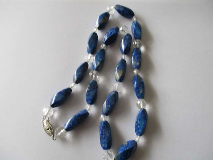 Lapis Lazuli and crystal Necklace