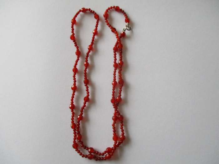 Beautiful -Genuine Red Carnelian Necklace