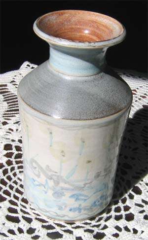Hand Made  Vase / jug - good condition , height 18 cm
