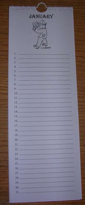 CLAERHOUT BIRTHDAY CALENDARS lovely gift