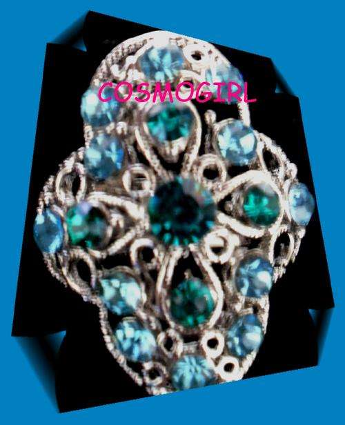 CRAZZZY R1 AUCTION - RHINESTONE RING - ADJUSTABLE SIZE