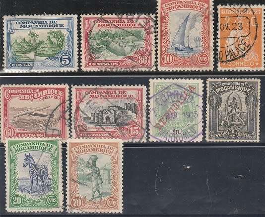 MOCAMBIQUE/COMPANHIA/EARLY  COLLECTION :USED:4 SCANS