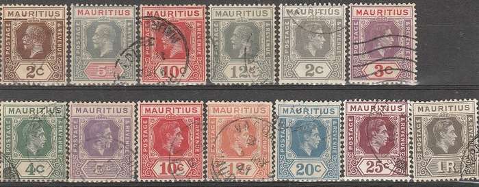 MAURITIUS: USED COLLECTION FROM 1879-1948: MHR AND USED-3 SCANS