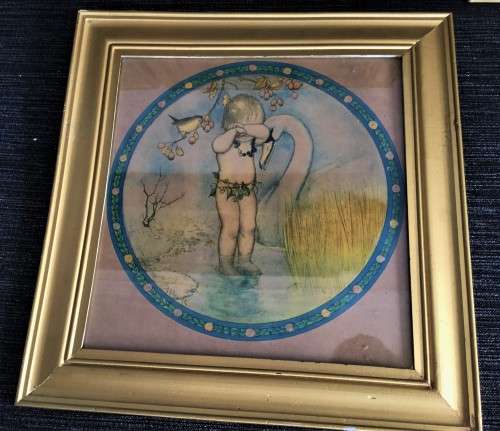 *VALUE R8000* ANTIQUE COMPLETE SET OF 4 NURSERY COLOURED LITHO PRINTS BY SB. PEARSE!!