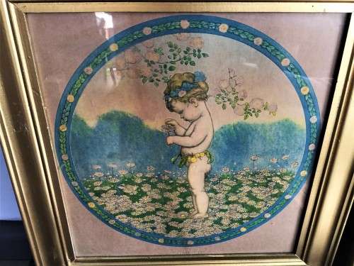 *VALUE R8000* ANTIQUE COMPLETE SET OF 4 NURSERY COLOURED LITHO PRINTS BY SB. PEARSE!!