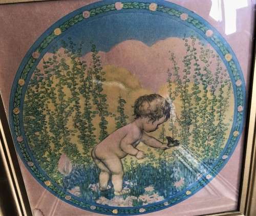 *VALUE R8000* ANTIQUE COMPLETE SET OF 4 NURSERY COLOURED LITHO PRINTS BY SB. PEARSE!!