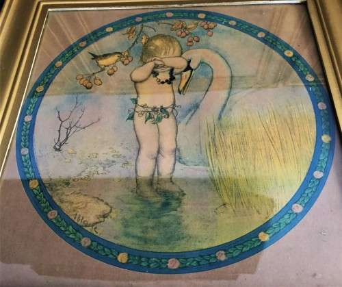 *VALUE R8000* ANTIQUE COMPLETE SET OF 4 NURSERY COLOURED LITHO PRINTS BY SB. PEARSE!!