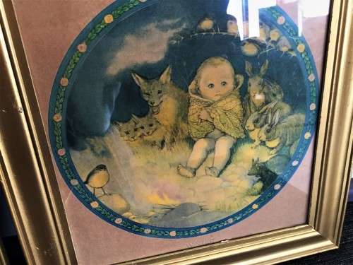 *VALUE R8000* ANTIQUE COMPLETE SET OF 4 NURSERY COLOURED LITHO PRINTS BY SB. PEARSE!!