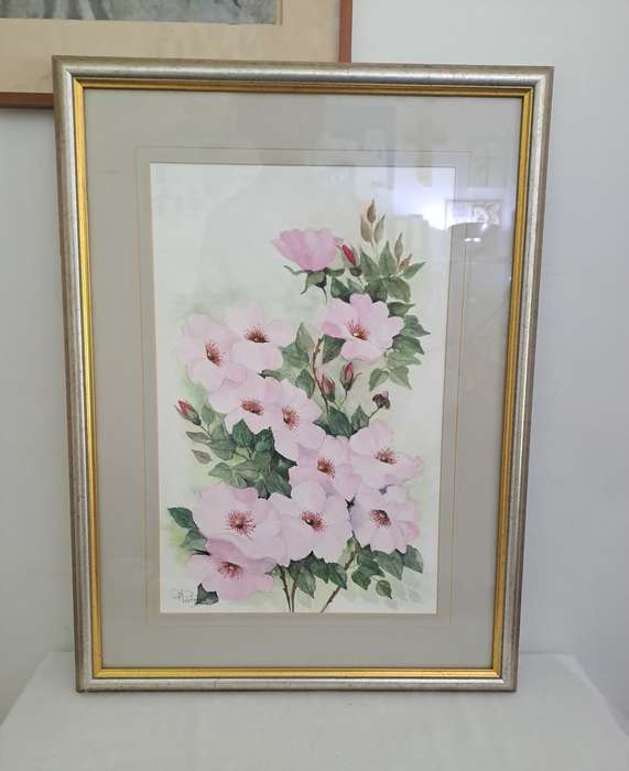 Beautiful Watercolour Painting (frame 68x50cm) M Pretorius