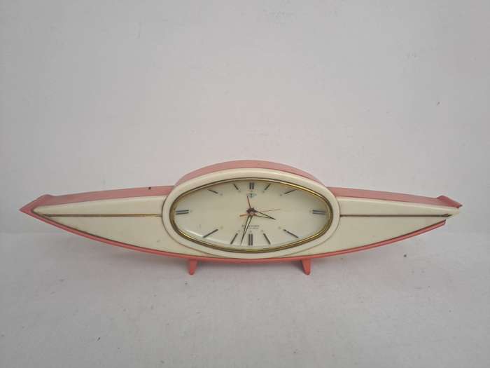 Vintage Retro Atomic Clock Bakelite (damaged)