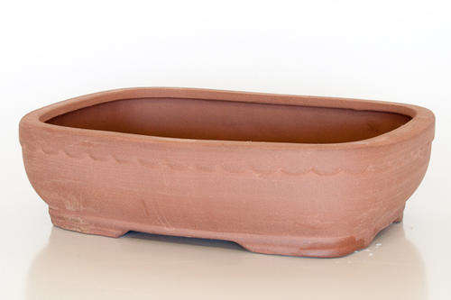 Unglazed Bonsai Container, 25 x 19 x 8cm