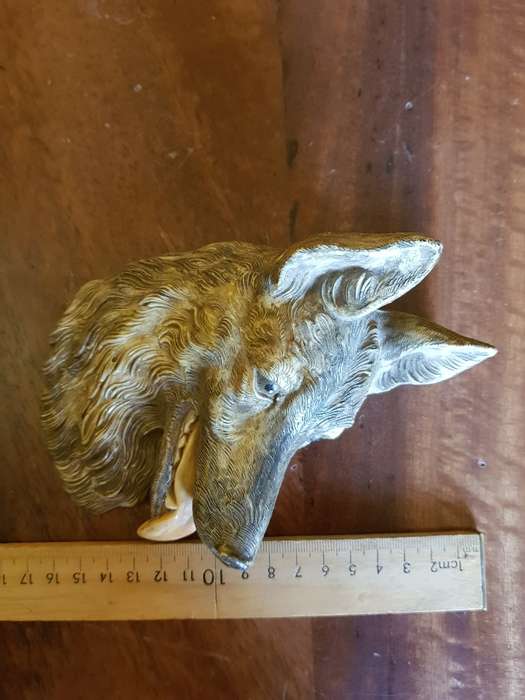 Vintage Depose Italy Porcelain Wall Hanging Alsatian Figurine