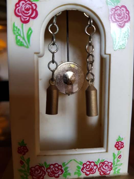 Stunning Vintage Miniature Blessing Grandfather Clock. Working plus key