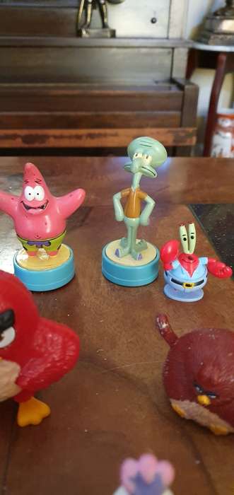 Spongebob and Friends Rubber Stamps and a few Angrybirds