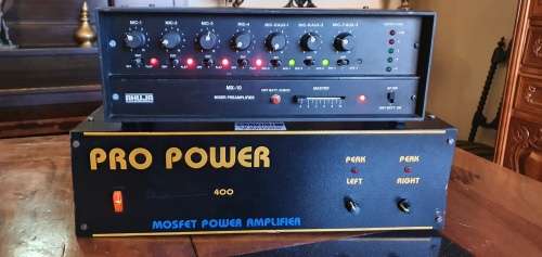 Mosfet Pro Power 400 Amplifier Plus an Ahuja MX10 Mixer Preamplifier