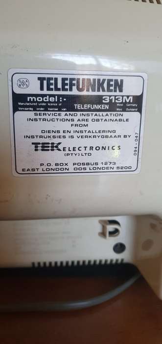 Vintage Telefunken TV 313M