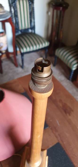 Beautiful Tall Wooden Lamp