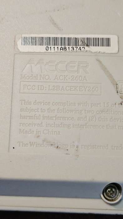 Mercer ACK-260A Keyboard