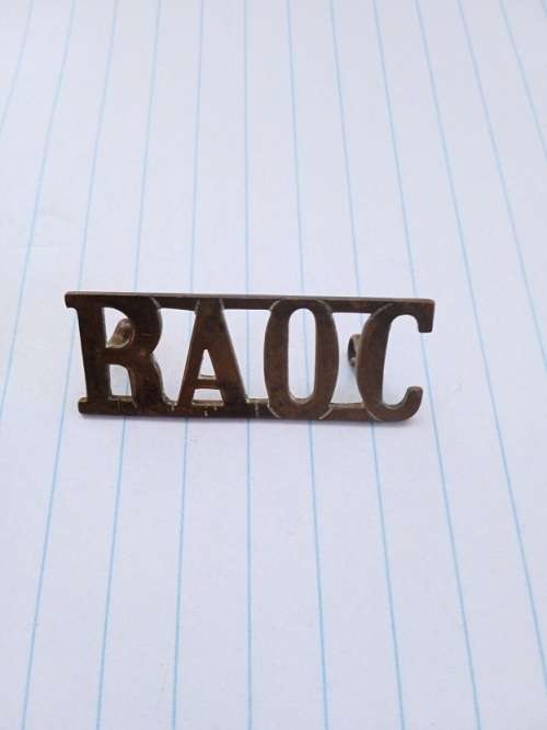 Royal Army Ordnance corps WW2 shoulder title