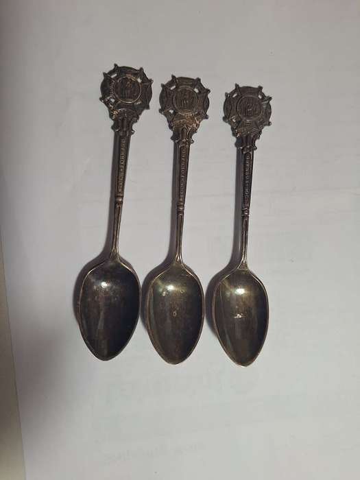 Society of Miniature Rifle club silver plated collectors teaspoons