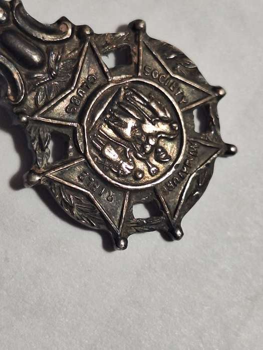 Society of Miniature Rifle club silver plated collectors teaspoons