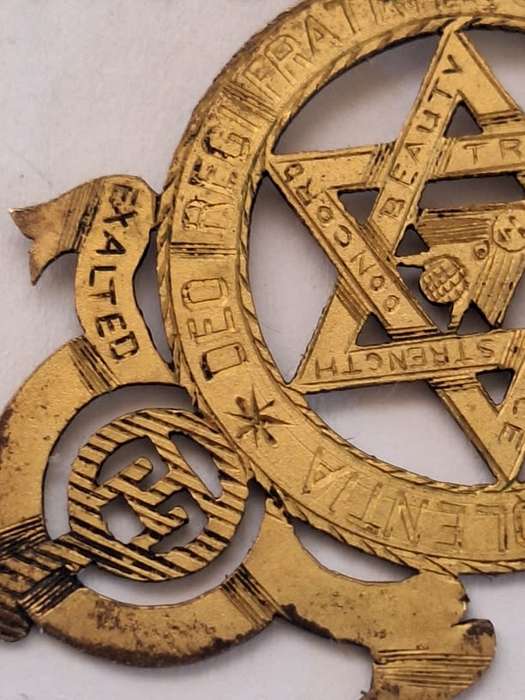 Silver Gilt Royal Arch Masonic jewel hallmarked