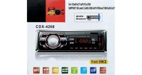 Car Aaudio Player Single Din Stereo Car MP3 Player with SD USB AUX-IN FM Radio