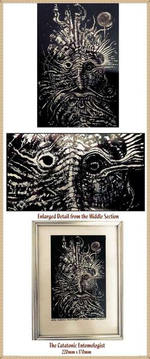 Original Surrealism: Catatonic Entomologist South African Artiist Ras Steyn SALE SALE SALE