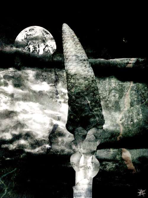 3/3 Edition Print: `The Conic Carnival Lance` by Surrealist Pioneer Ras Steyn [MFA]