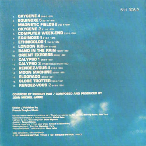 IMAGES: The Best of Jean Michel Jarre - Dreyfus - ADD - RSA - 1991 - Disc in Good Condition*